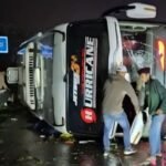 Diduga Aquaplaning, Bus Terguling di Tol Pemalang–Batang: 3 Orang Meninggal