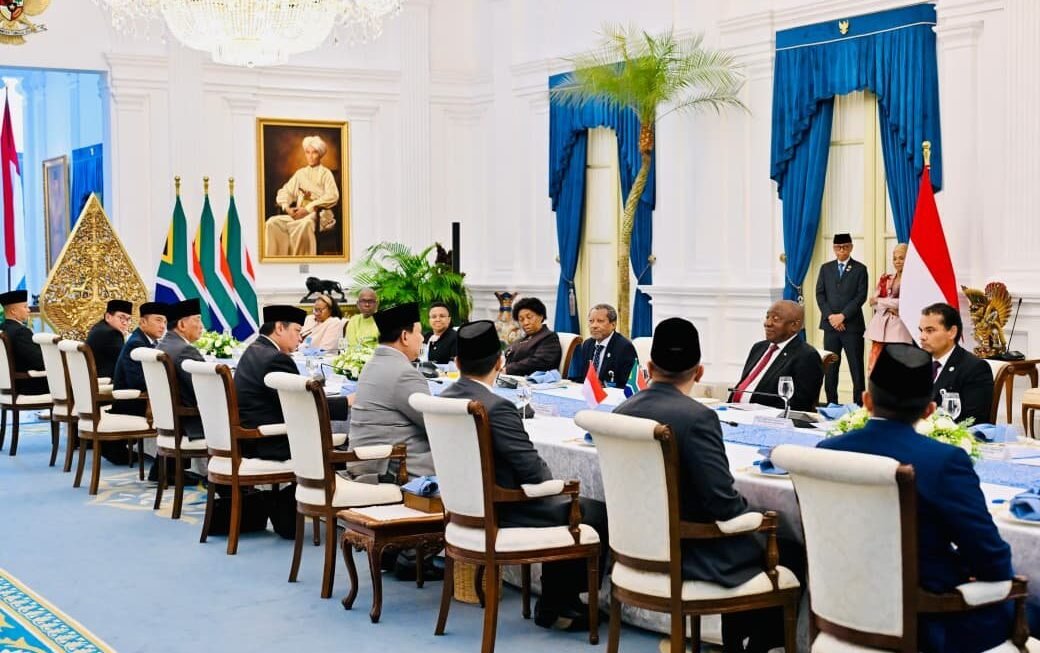 Diplomasi Kuliner Presiden Prabowo dan Presiden Ramaphosa di Istana Merdeka