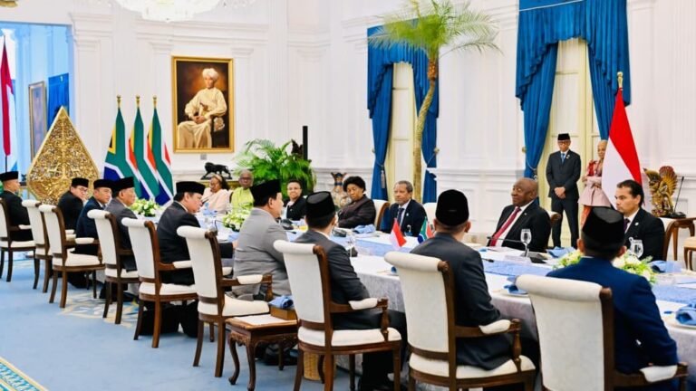 Diplomasi Kuliner Presiden Prabowo dan Presiden Ramaphosa di Istana Merdeka