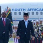 Presiden Afrika Selatan Matamela Cyril Ramaphosa Tiba di Jakarta untuk Kunjungan Kenegaraan